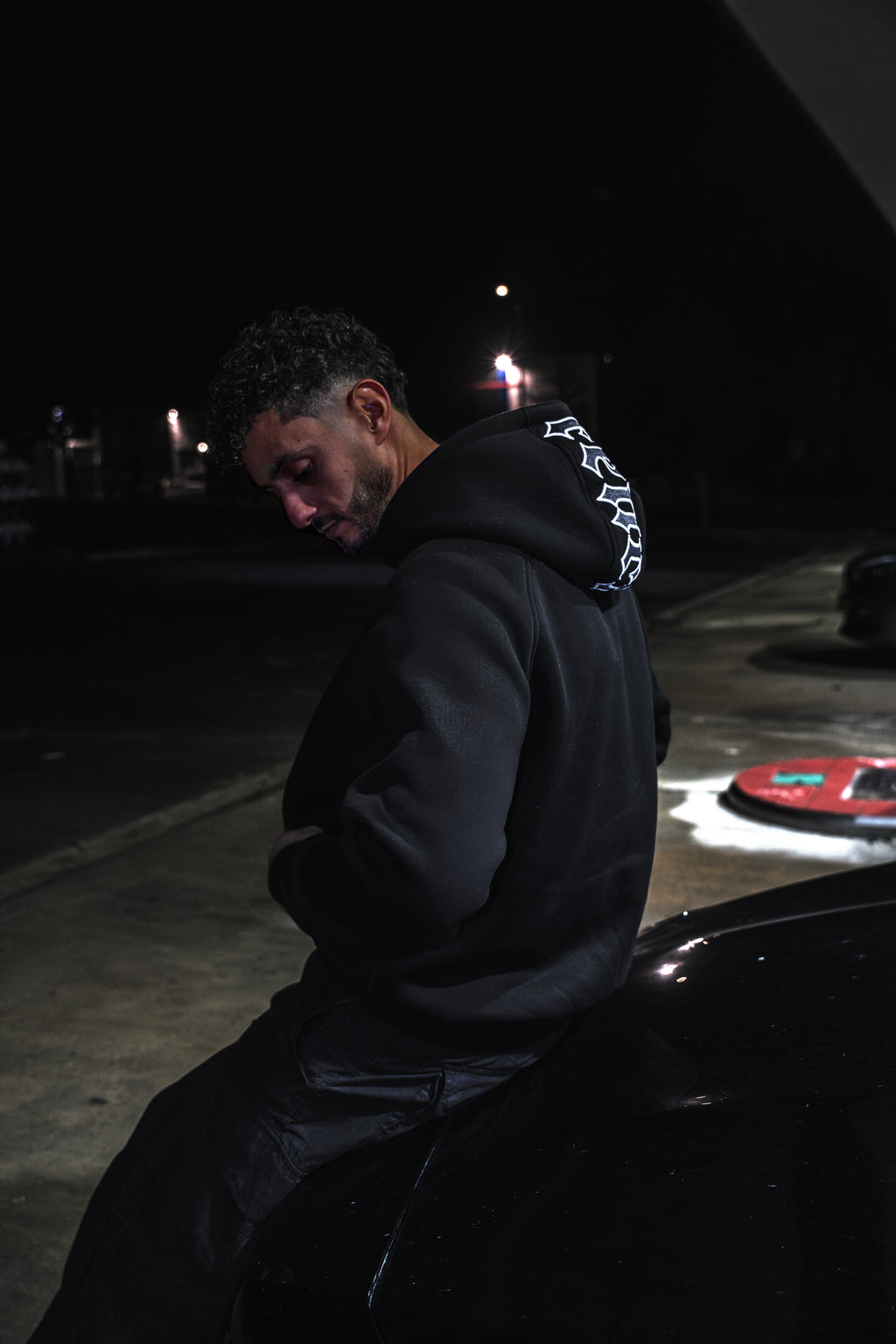 Black hoodie